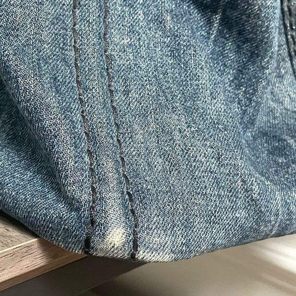 Denim Prada Canapa Large Tote - Picture 6 of 14